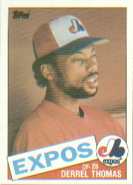 1985 Topps Baseball Cards      448     Derrel Thomas